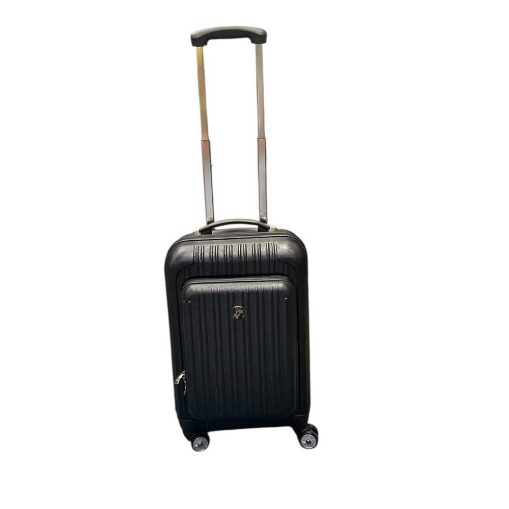 🧳⚡‎ Heys 20” Hard Shell Carry-On Spinner — Black — Lightweight + Durable